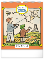Nástěnný kalendář 2026 Josef Lada říkadla