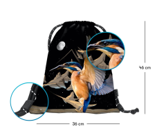 Sáček na obuv Baagl eARTh Kingfisher by Caer8th