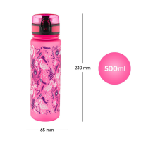 Tritanová láhev na pití Baagl Flamingo 500ml