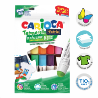 Temperové barvy na textil Carioca 10ks