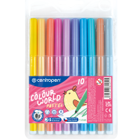 Popisovače Centropen Pastel 10ks
