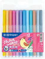 Popisovače Centropen Pastel 12ks