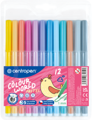 Popisovače Centropen Pastel 12ks