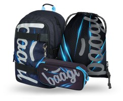 Školní set 3dílný Baagl Skate Bluelight