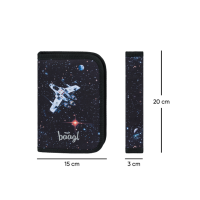 Školní penál jednopatrový Baagl Pixel Space