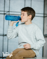 Tritanová láhev na pití Baagl Logo 500ml modrá