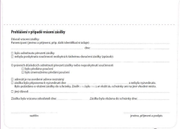 Obálka C5 doručenka s poučením NCR modrý pruh správní řád