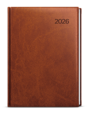 Diář 2026 denní A5 David-vivella hnědý