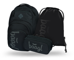 Školní set 3dílný Baagl Coolmate Black
