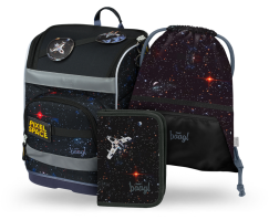 Školní set 3dílný Baagl Zippy Plus Pixel Space
