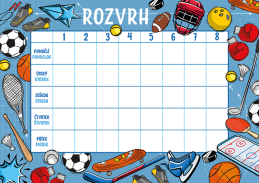 Rozvrh hodin A5 Sport