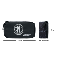 Školní set 3dílný Baagl Skate Wednesday Nevermore