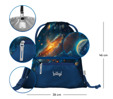 Školní set 5dílný Baagl Airy Vesmír II