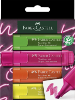 Zvýrazňovače Faber-Castell Textliner Neon 4ks