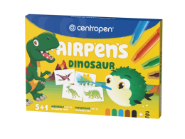 Foukací fixy 6ks Dinosaur