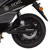 Elektroskútr RACCEWAY® E-FICHTL®, bílý-lesklý s baterií 12Ah