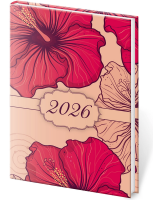 Diář 2026 týdenní A7 Vario Lyra Hibiscus