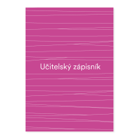 Učitelský zápisník A6 80ls černý-růžový