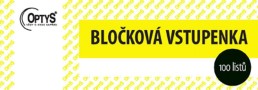 Blok vstupenka