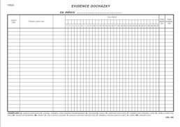 Evidence docházky A4/246