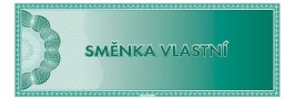 Vlastní směnka Zaplatím 1/3 A4