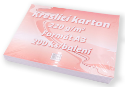 Kreslicí karton A3 220g 200ks bílý