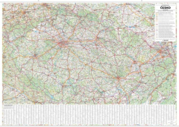 Česko nástěnná automapa 1:360 000