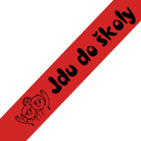 Šerpa Jdu do školy červená