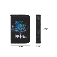 Školní penál jednopatrový Baagl Harry Potter Bradavice Lumos