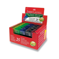 Ořezávátko Faber Castell Flue s odpadní nádobkou mix