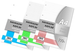 Náhradní vložka A4 do karis bloku čtvereček