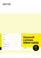 Záznamník o provozu tlakové nádoby A4
