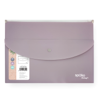 Desky A5 zip PP ReLeaf fialové