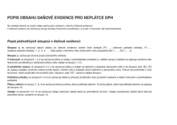 Daňová evidence pro neplátce DPH A4