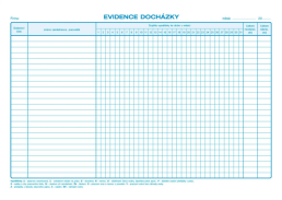 Evidence docházky A4