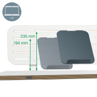 Stolní organizér s držákem na notebook Leitz Ergo 80x25cm