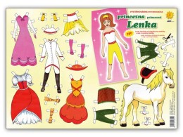 Vystřihovánky Princezna Lenka