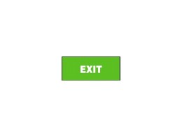Samolepka Exit