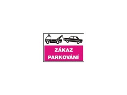 Samolepka Zákaz parkování