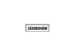 Tabulka Zásobování 210×70mm