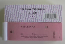 Vstupenka blok 801