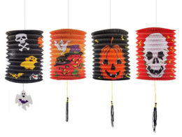 Lampion válec Halloween 15cm