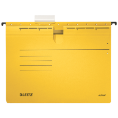 Závěsné desky Leitz ALPHA s rychlovazačem žluté