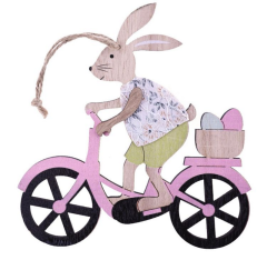 Velikonoční závěs Zajíc na kole