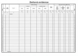 Peněžní deník daňová evidence pro neplátce DPH