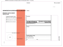 Obálka C5 Doručenka s poučením NCR