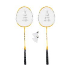 Badmintonový set SULOV®, 2x raketa, 2x míček, vak - žlutý