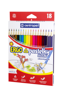 Trojhranné pastelky Centropen 18ks