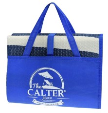 Plážová podložka CALTER® - taška, plastová, modrá