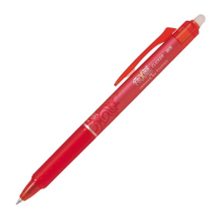 Gumovací Roller Pilot FriXion Clicker 0.5 F červený